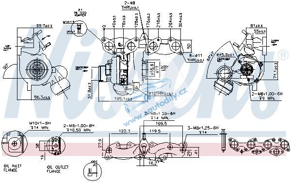 Nové turbodmychadlo 2.0 TDI 88kW, 90kW, 100kW, 103kW, 03G253010J