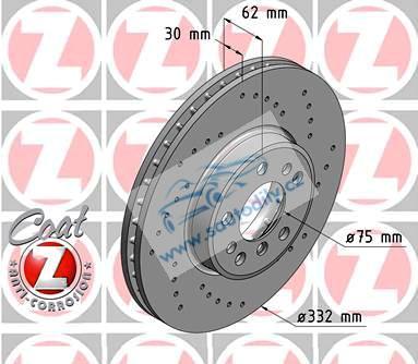 Brzdový set Zimmermann Bmw X5 E53 3.0i, 3.0d, 4.4i