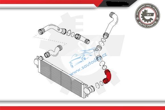 Hadice turbo Multivan, Transporter 1.9 TDI 7H0145790A, 7H0145790D