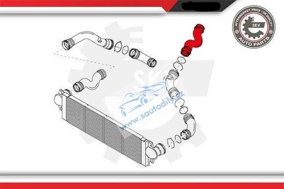 Hadice turbo Multivan, Transporter 1.9 TDI 7H0145980, 7H0145980E, 7H0145980G