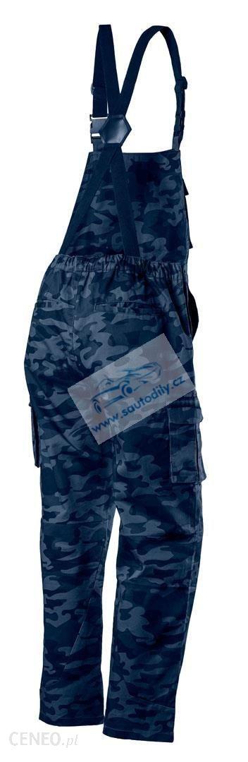 Maskáčové montérky s laclem Exclusive Slim Fit modré