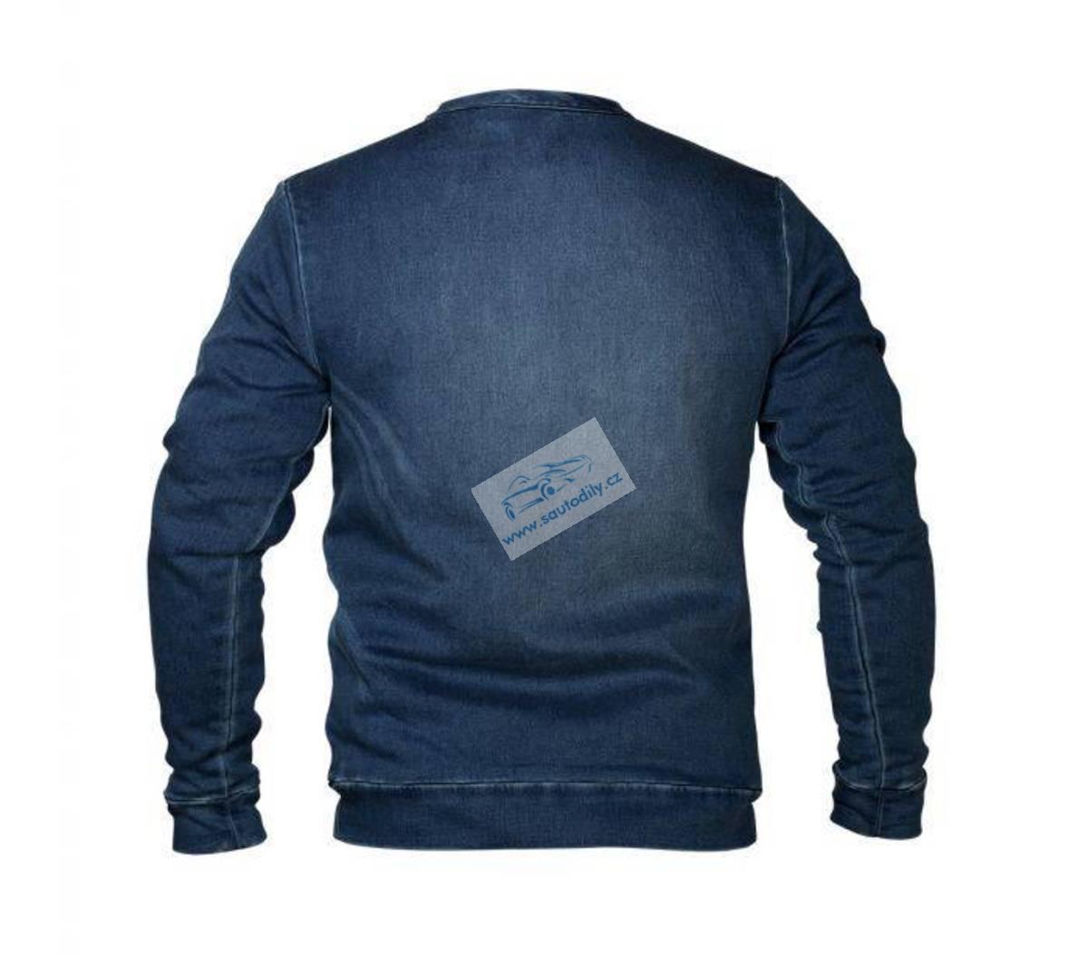 Pracovní stylová mikina Exclusive Denim 77% bavlna