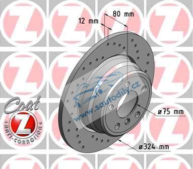 Brzdový set Zimmermann Bmw X5 E53 3.0i, 3.0d, 4.4i