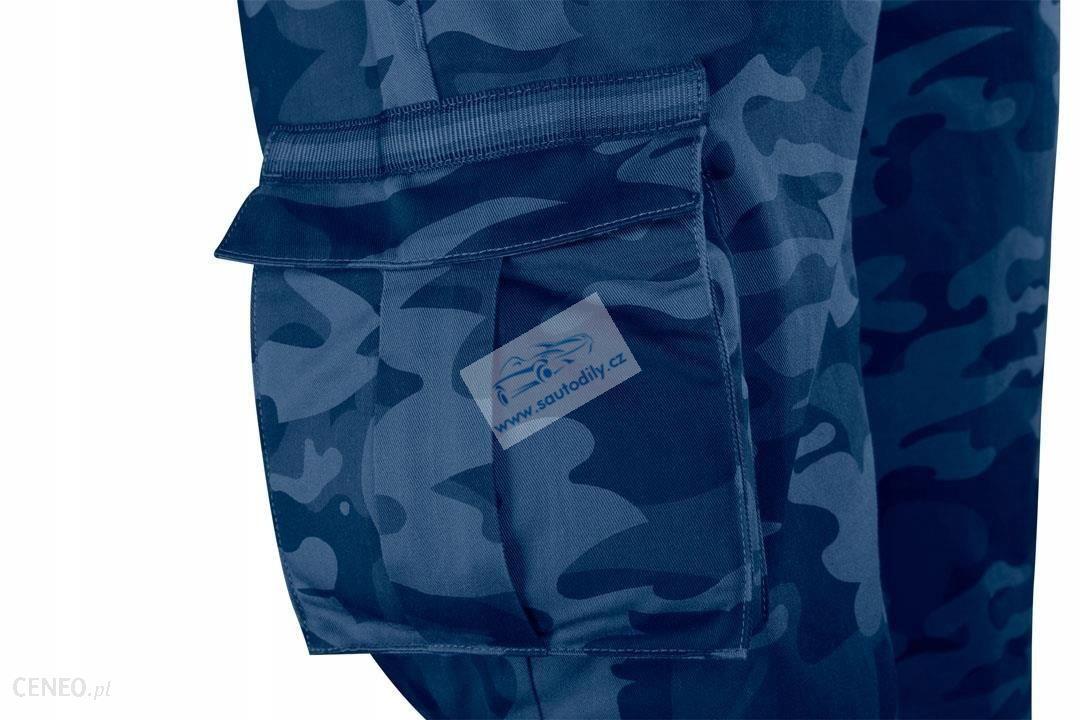 Maskáčové montérky s laclem Exclusive Slim Fit modré