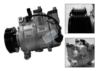 Kompresor klimatizace VALEO Audi A4, A6, ALLROAD 2.5 TDI, 4B0260805J, 8E0260805AS